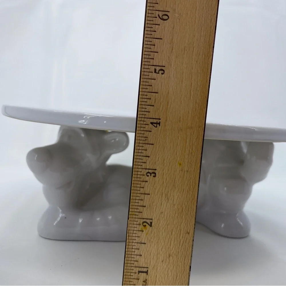 Disney Store Ceramic White Tigger Figural Cake Stand Plate Winnie the Pooh. - Picture 5 of 11